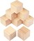 Set of 8 Pine Wood Craft Blocks, 3.15-Inch (8 × 8 × 8 cm) Cubes for Painting, Stamping, Decorating, DIY Projects, and Personalized Gifts